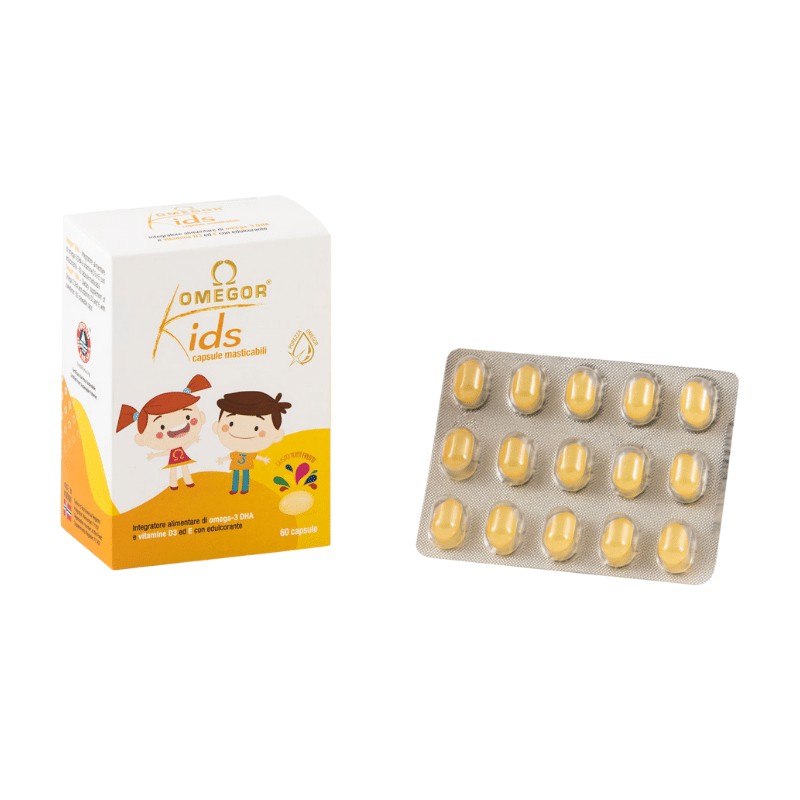Omegor Kids. 60 Cápsulas Masticables Omegor Kids. 60 Cápsulas Masticables