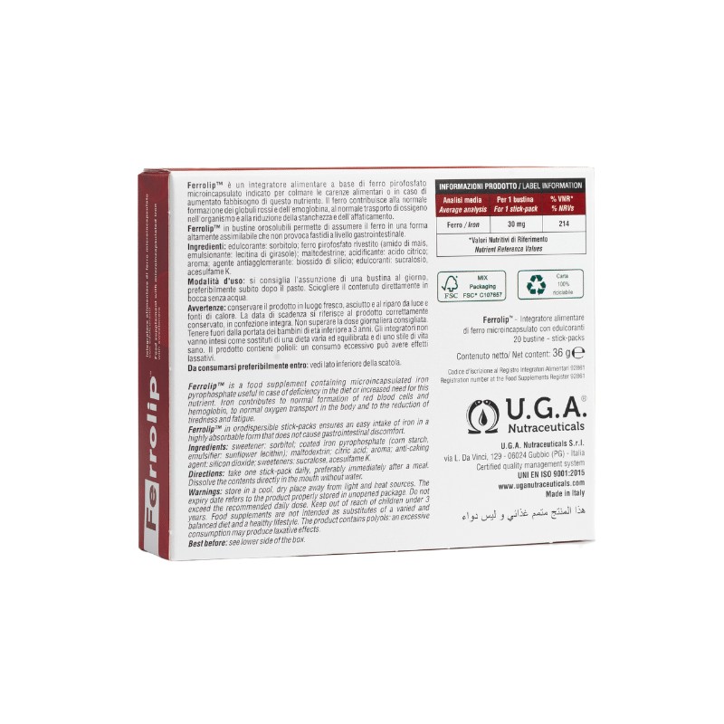 Ferrolip. 20 Sobres Monodosis