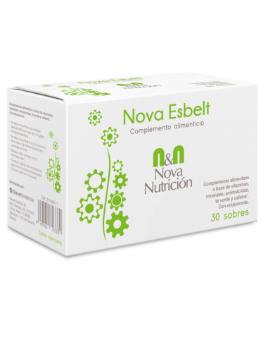 nova esbelt 30 sobres sabor manzana