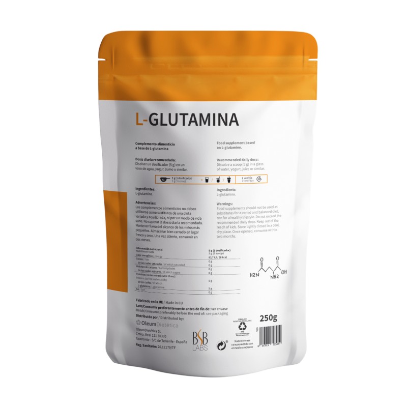 L-Glutamina. 250 G
