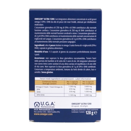 Omegor Ultra 1200. 60 cáps