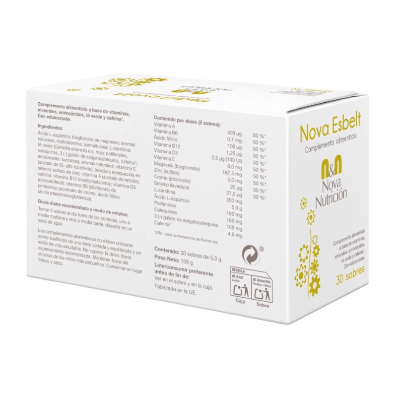 Nova Esbelt Sabor Limón-Cola. 30+2 Sobres- 5.3 G Nova Esbelt Sabor Limón-Cola. 30+2 Sobres- 5.3 G