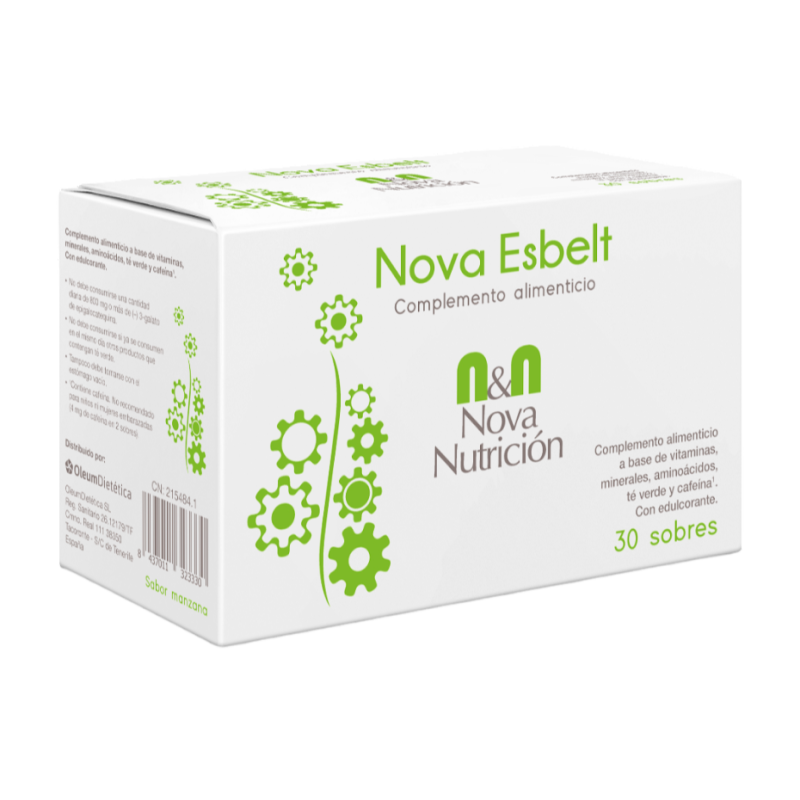 Nova Esbelt Sabor Manzana. 30+2 Sobres- 5.3 G