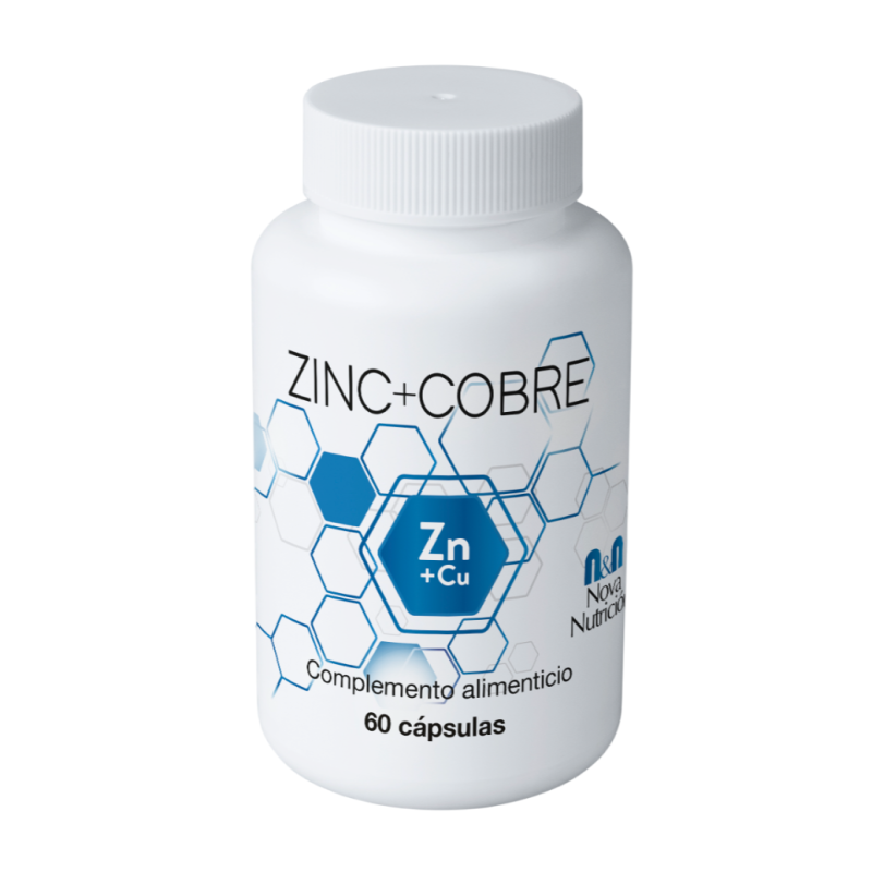 Zinc + cobre. 60 cápsulas