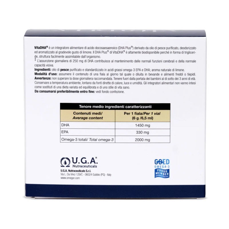 Vita DHA Líquido. 30 Viales- 6 G Vita DHA Líquido. 30 Viales- 6 G