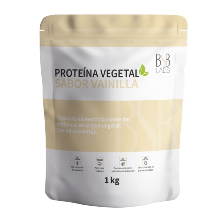 Proteína Vegetal - Sabor vainilla. 1 kg
