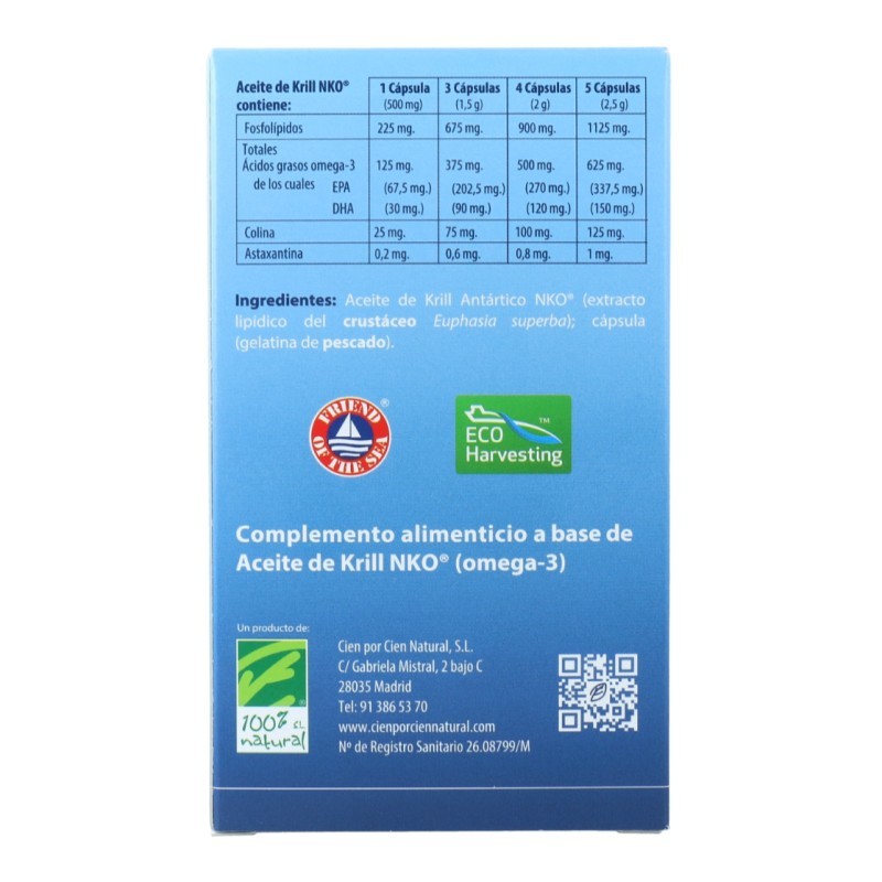 Aceite de Krill NKO 500 mg 80 Perlas Aceite de Krill NKO 500 mg 80 Perlas