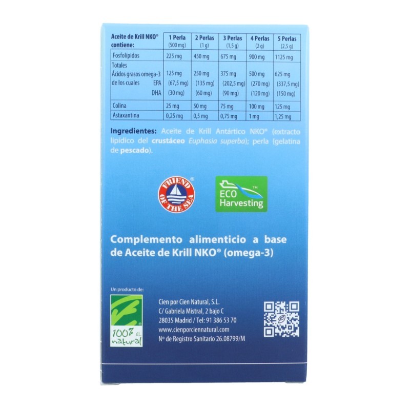 Aceite de Krill NKO 500 mg. 120 Perlas Aceite de Krill NKO 500 mg. 120 Perlas