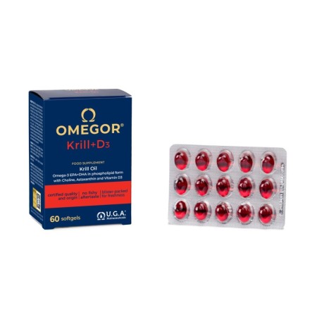 KRILL + VIT D3 60 CÁPS.