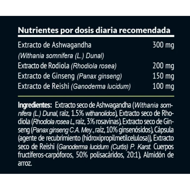 Napuka (Adaptógenos Mix). 30 Cápsulas