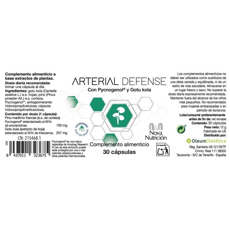 Arterial Defense. 30 cápsulas