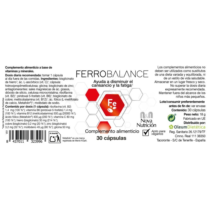 FERROBALANCE 30 CÁPS.