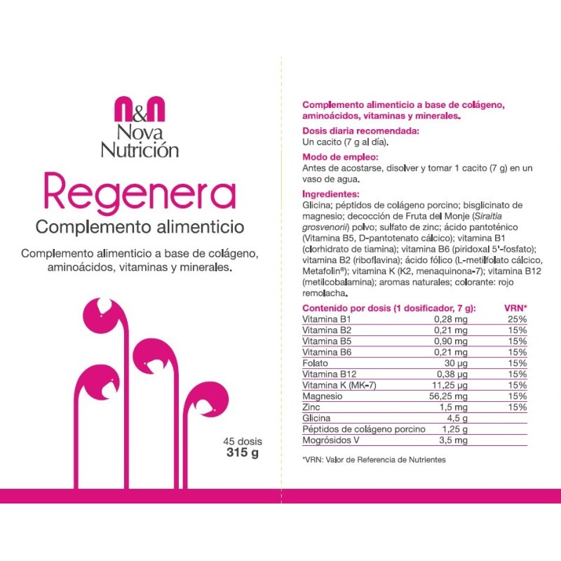 Regenera Sabor Frutos Rojos. 315 g