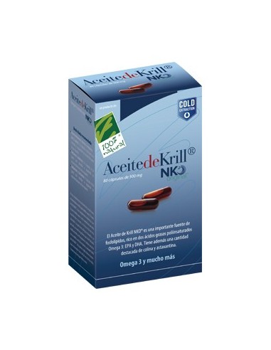 Aceite de Krill NKO, 80 capsulas (500mg)