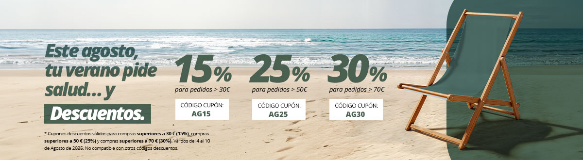 Descuentos escalonados agosto